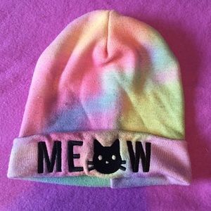 HOTTOPPIC  tie dye meow cat hat